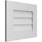 Ekena Millwork Vertical Surface Mount PVC Gable Vent: Non-Functional, w/ 3-1/2"W x 1"P Standard Frame, 20"W x 16"H GVPVE20X1601SN - alternate 5